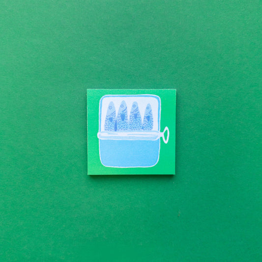 Tinned Fish Lists Sticky Notes