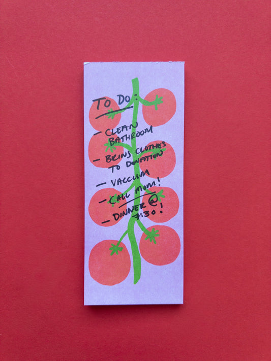 On The Vine Tomato Memo Pad - Grocery List Notepad