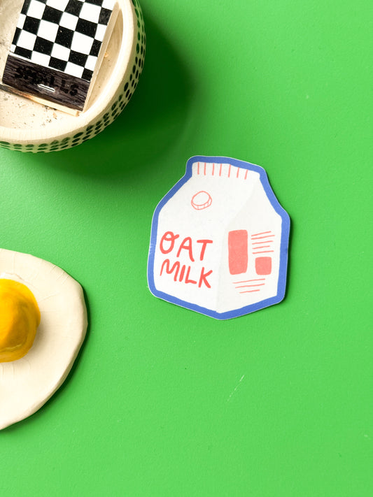 Oat Milk Vinyl Sticker
