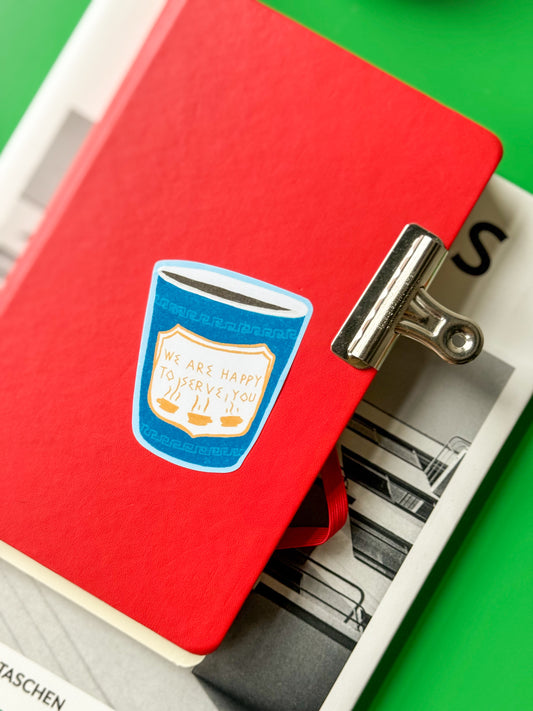 NYC Coffee Cup Vinyl Sticker