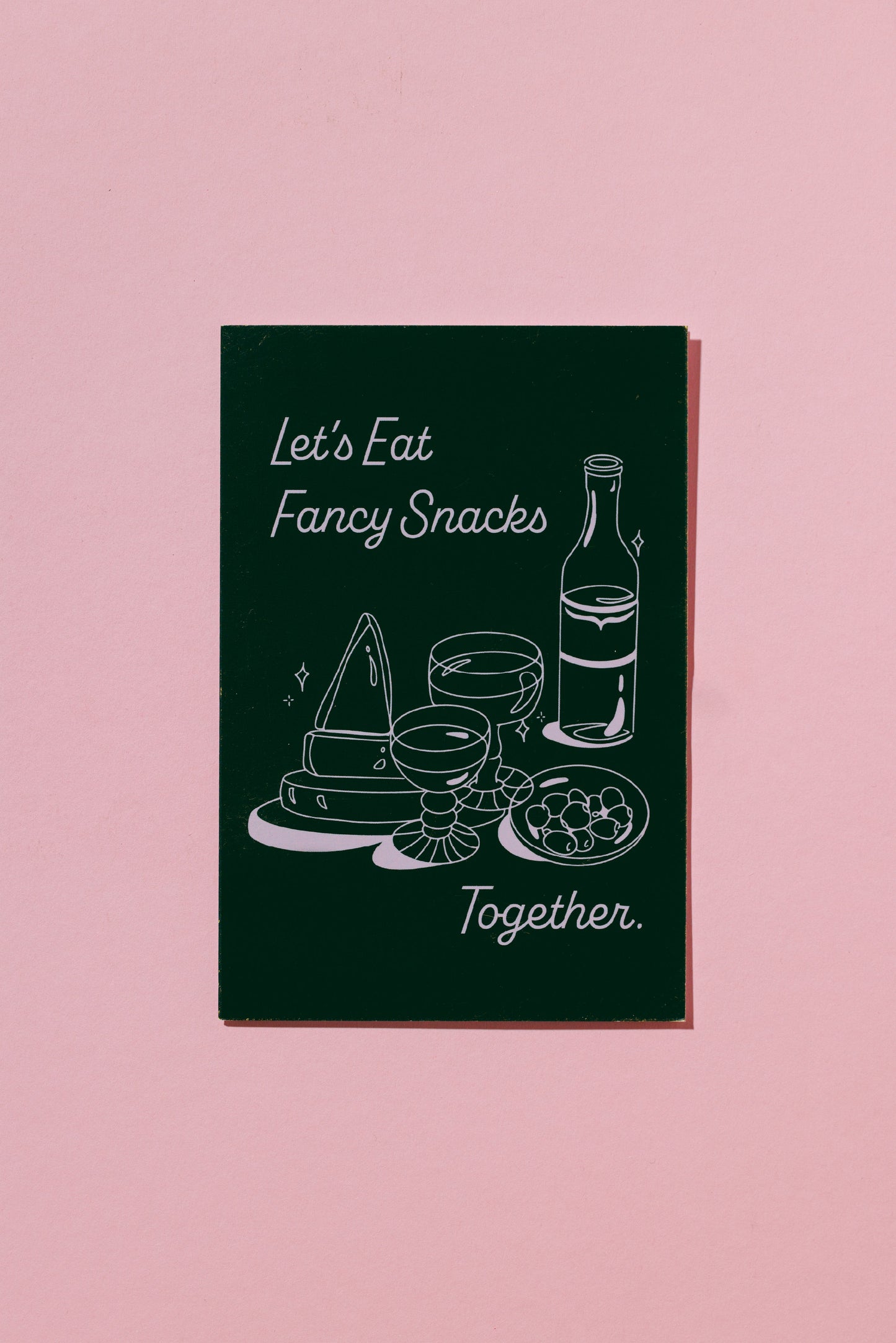 Let's Eat Fancy Snacks - Invitation / Greeting Card
