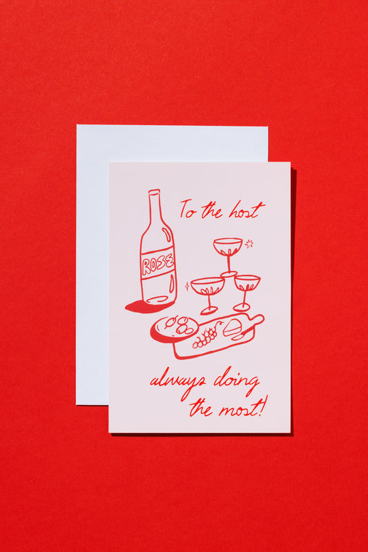 Host Doing The Most Holiday Card