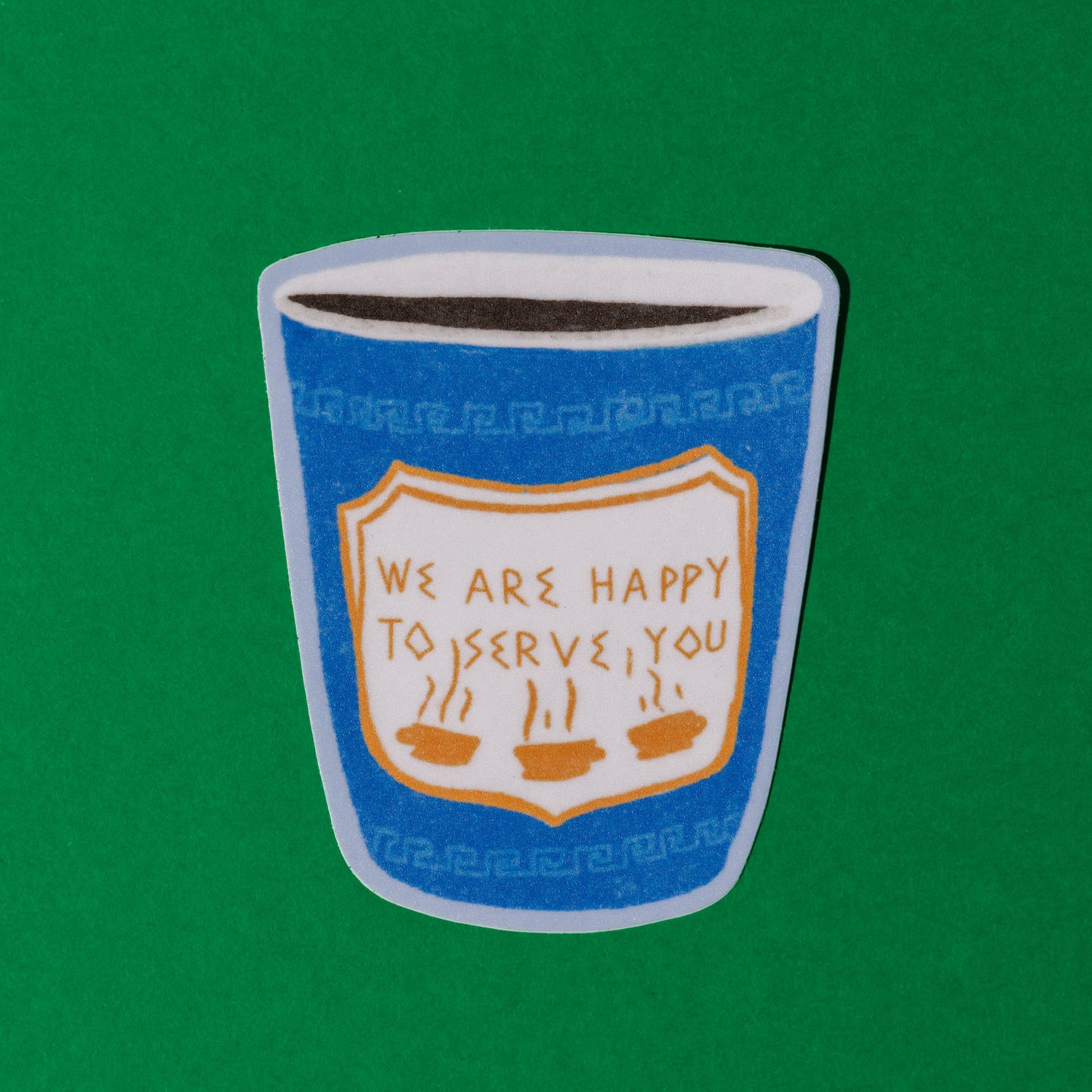 NYC Coffee Cup Vinyl Sticker