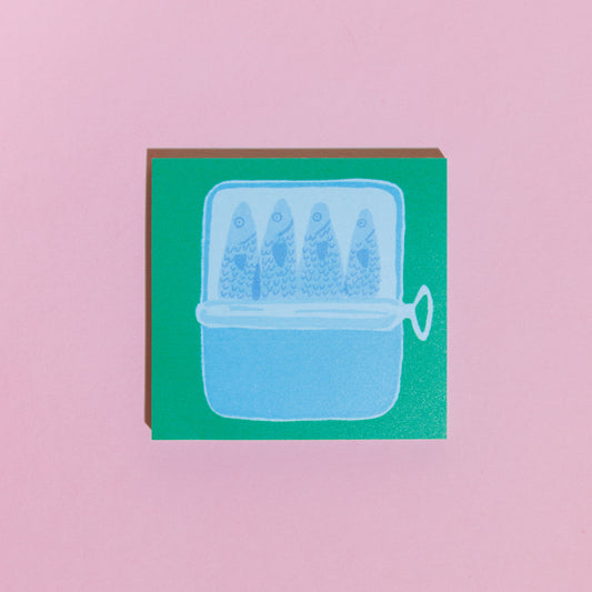 Tinned Fish Lists Sticky Notes