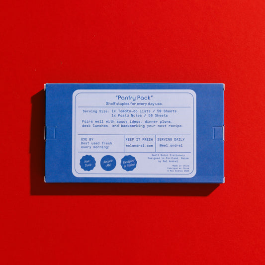 Pantry Pack - Pasta + Tomato Sticky Note 2 Pack