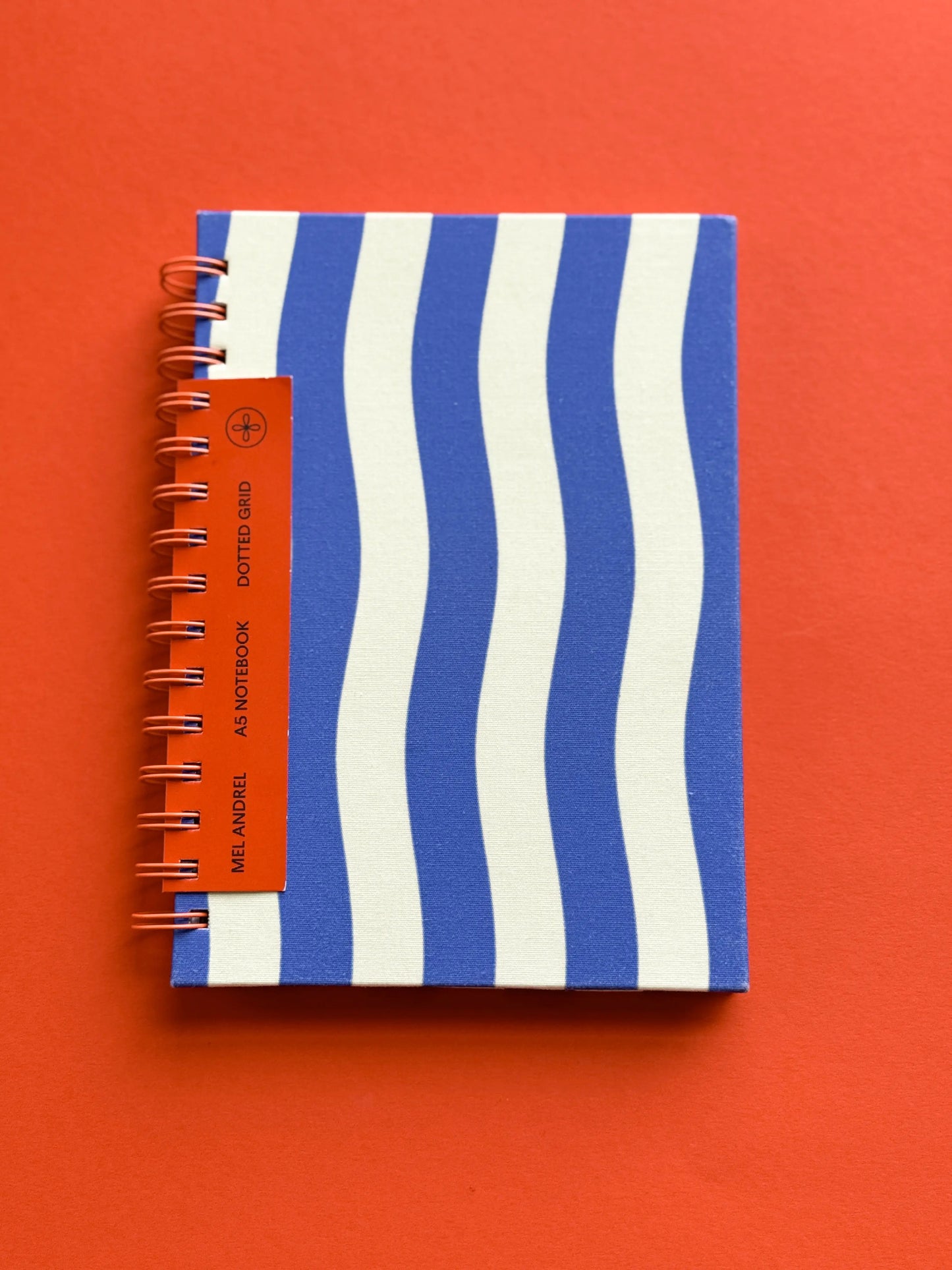 Mediterranean Stripes A5 Dot Grid Notebook