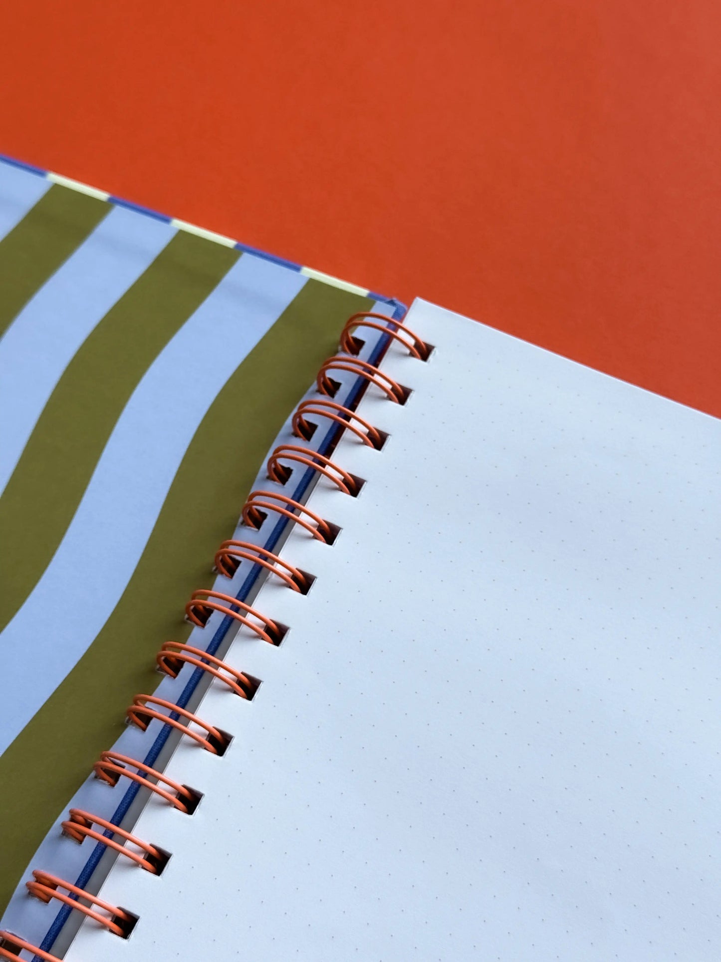 Mediterranean Stripes A5 Dot Grid Notebook