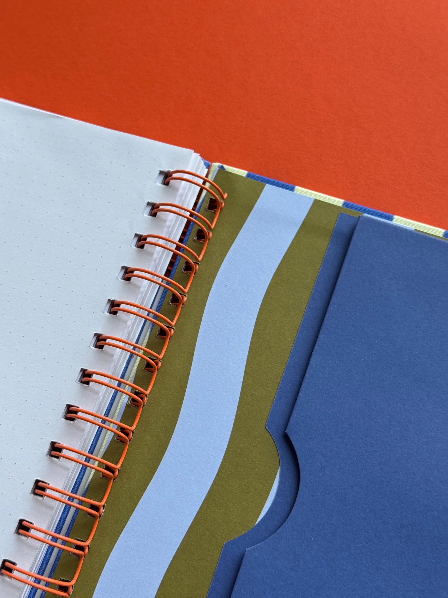 Mediterranean Stripes A5 Dot Grid Notebook