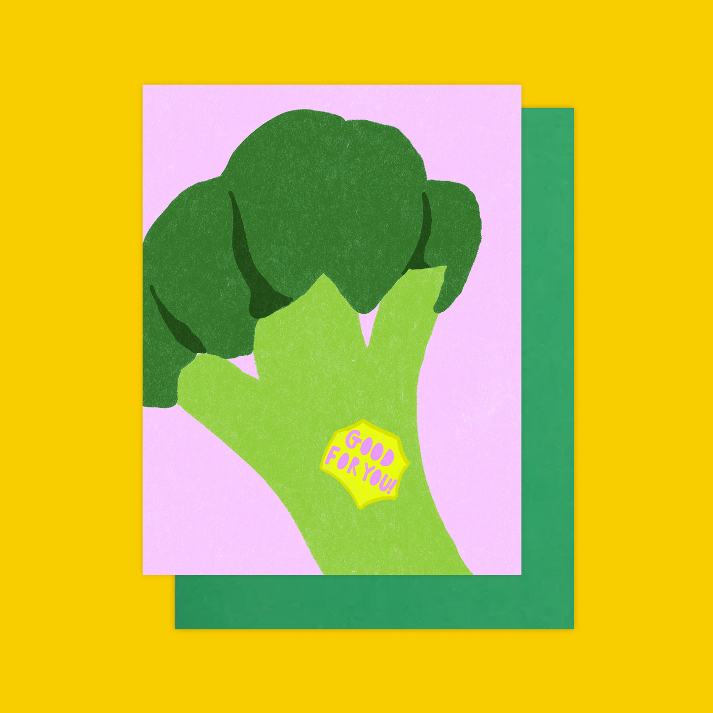 Good For You! Broccoli Card - Congratulations / Greeting Card