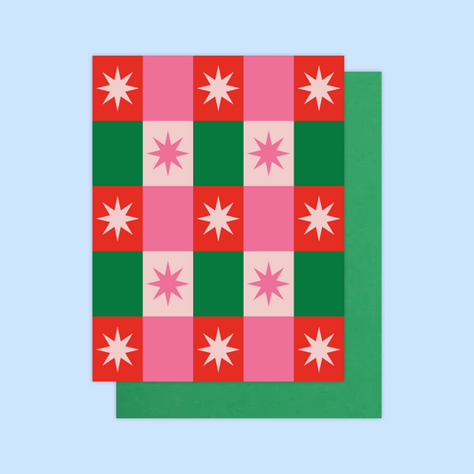 Festive Stars Greeting Card