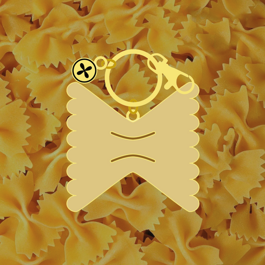 Farfalle Pasta Enamel Keychain & Bag Charm Preorder