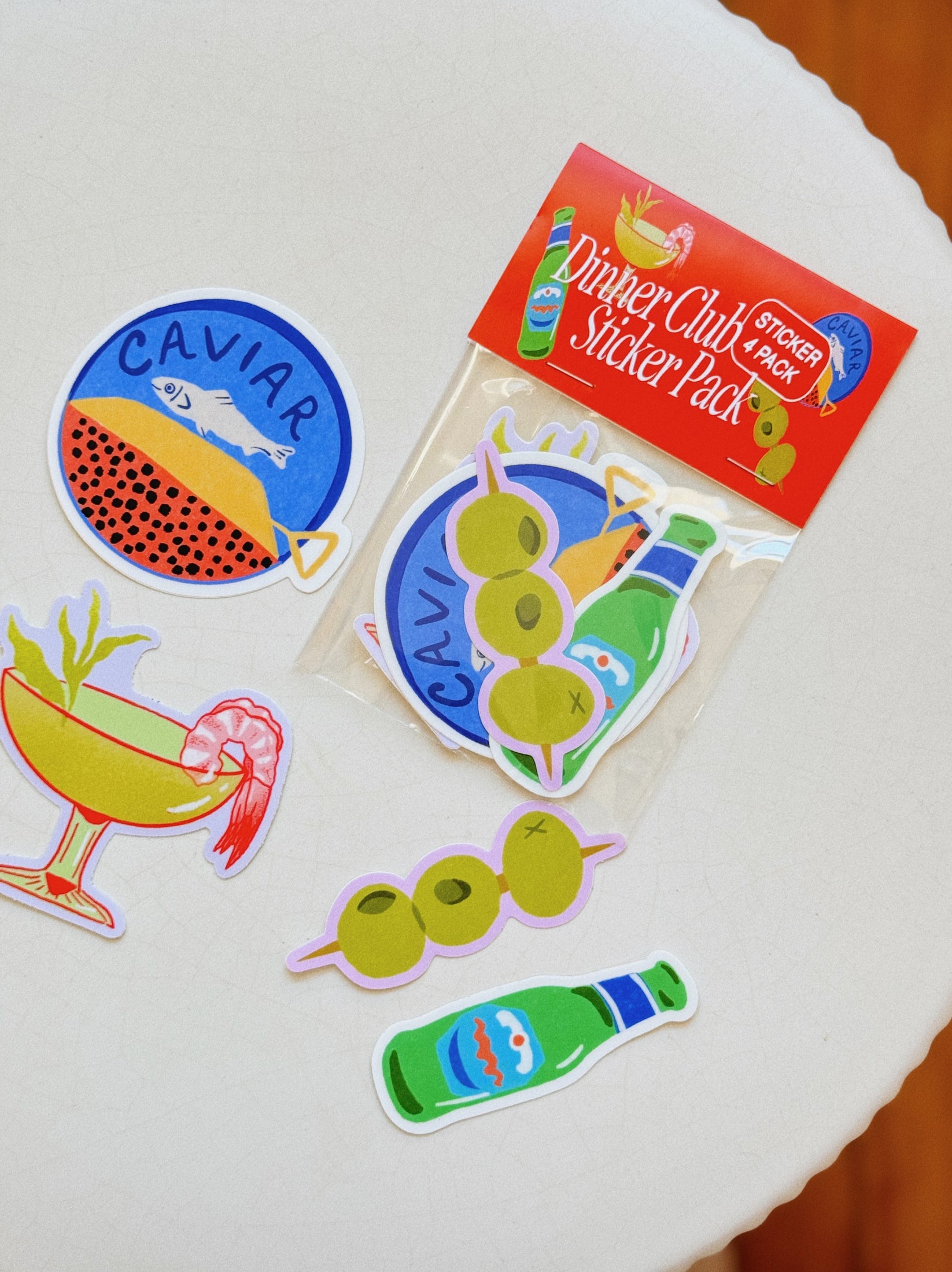 Dinner Club Sticker Pack – Mel Andrel