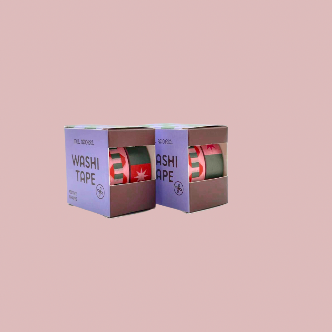 Festive Shapes Washi Tape Two-Pack