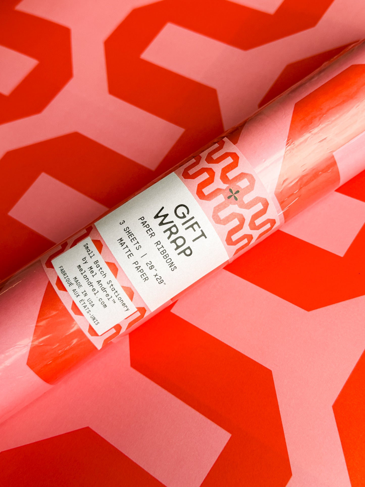 Paper Ribbons Wrapping Paper- Roll of 3 Sheets