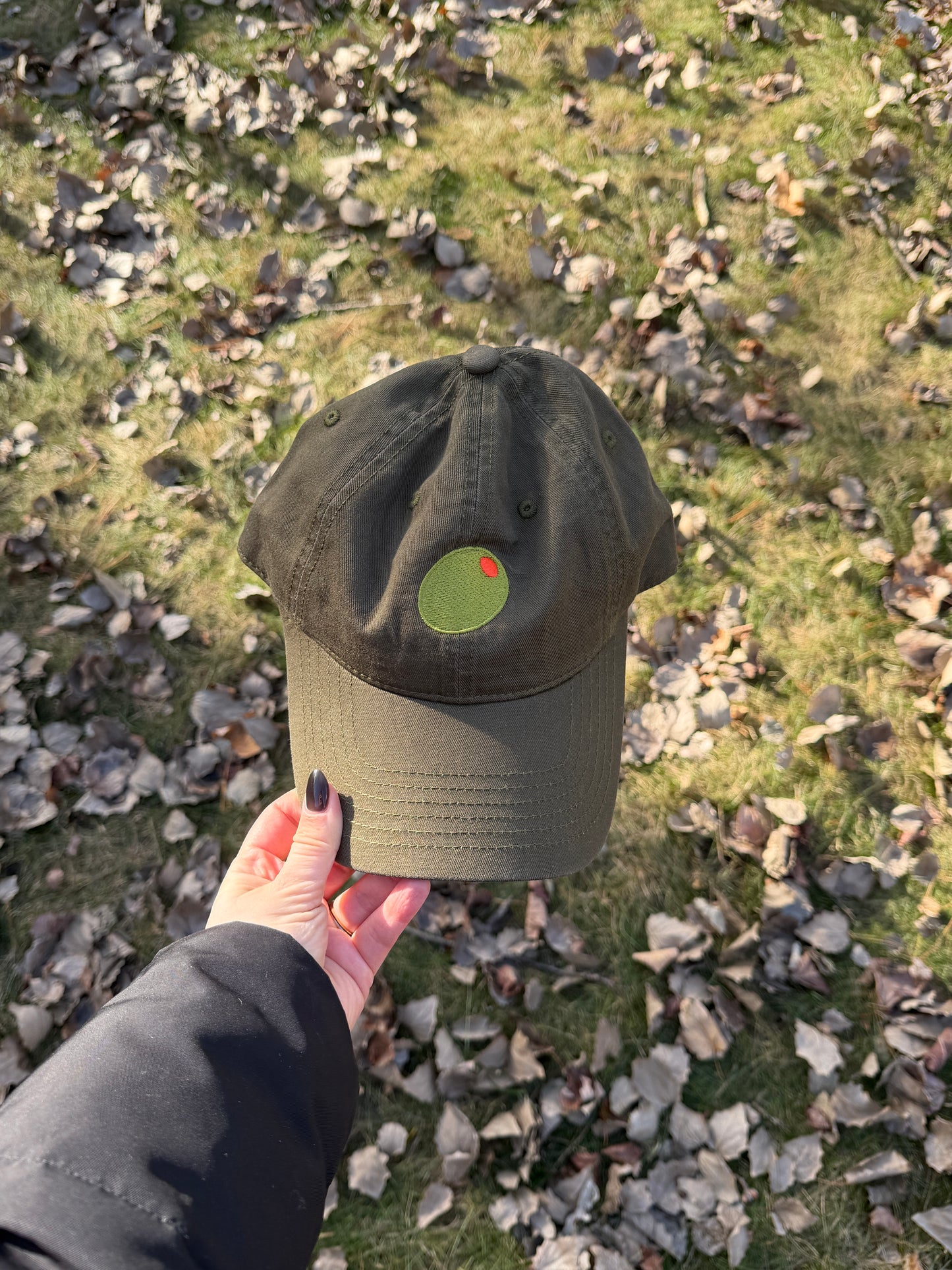 Olive Baseball Cap/Dad Hat