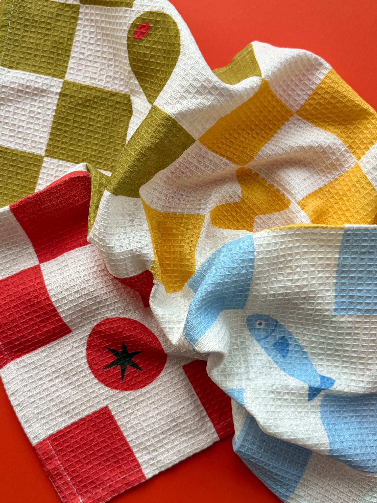 Waffle Tea Towel - Potluck