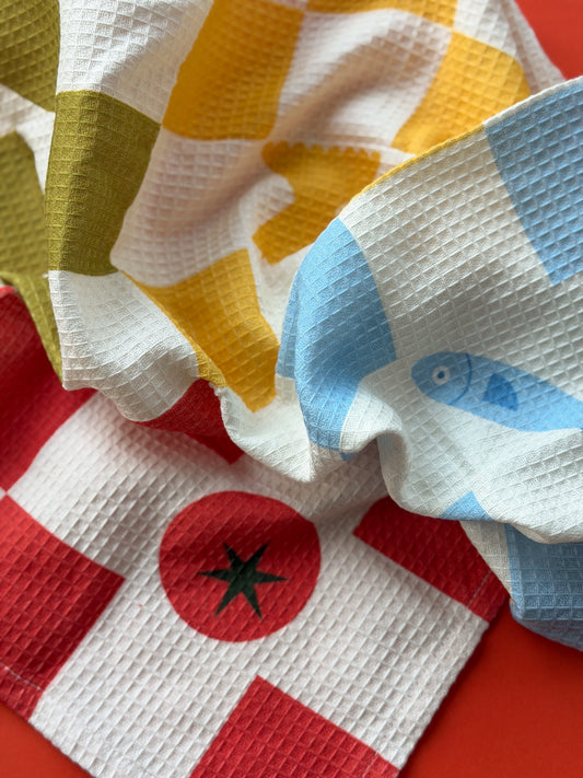 Waffle Tea Towel - Potluck
