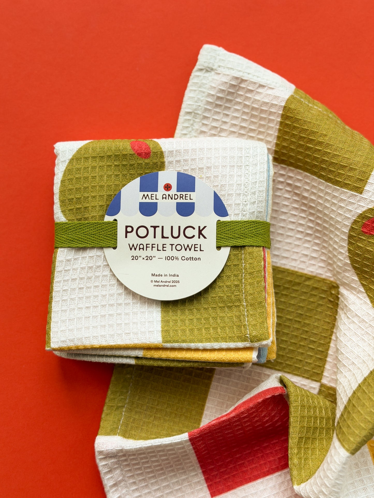 Waffle Tea Towel - Potluck