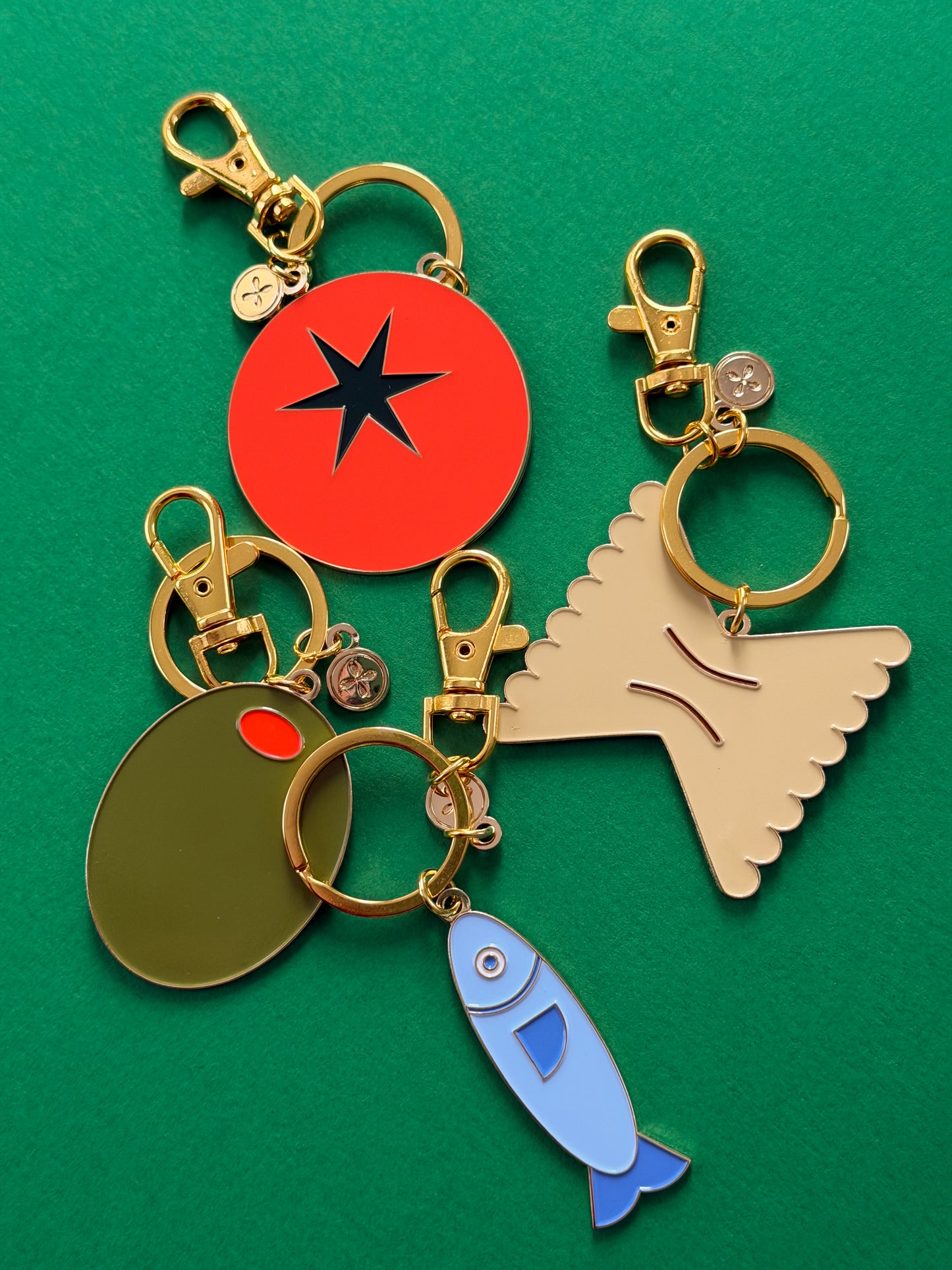 Tomato Enamel Keychain & Bag Charm