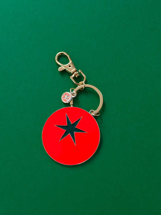 Tomato Enamel Keychain & Bag Charm