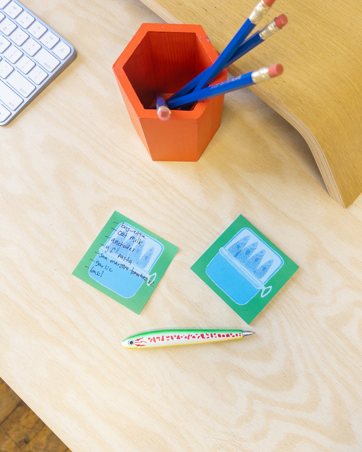 Fishbone Sticky Notes Tinned Fish Lists Sticky Notes – Mel Andrel