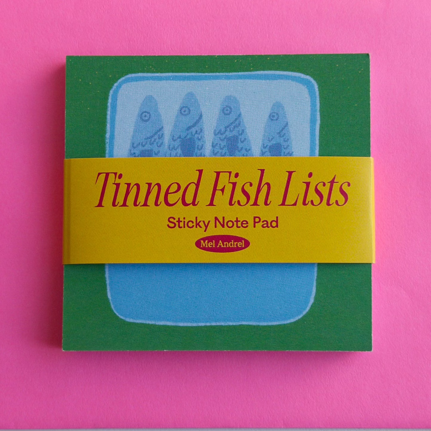 Tinned Fish Lists Sticky Notes