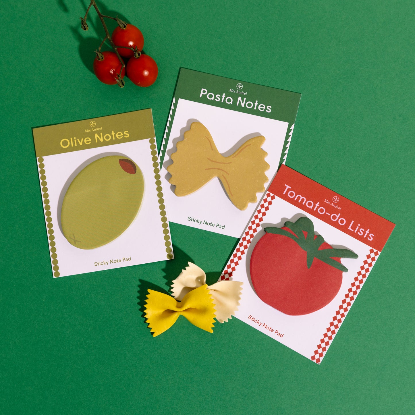 Farfalle Pasta Die-cut Sticky Notes