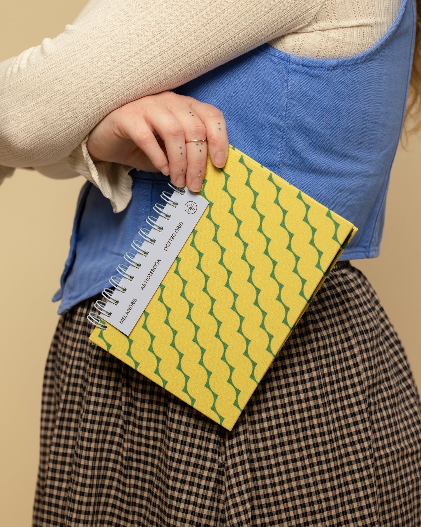 Rotini Spirals A5 Dot Grid Notebook