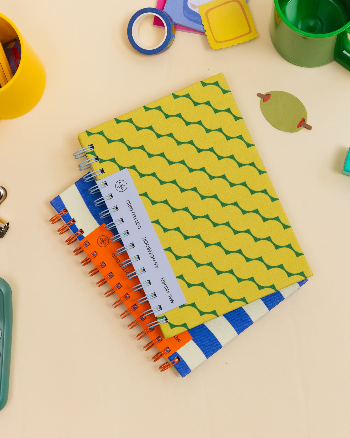 Rotini Spirals A5 Dot Grid Notebook