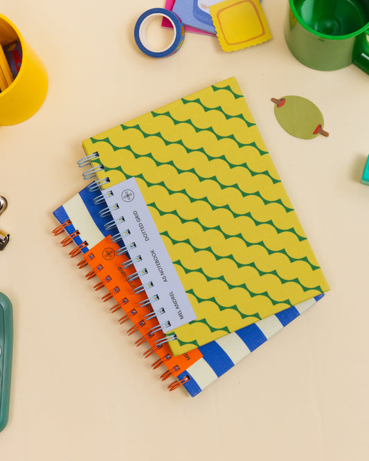 Rotini Spirals A5 Dot Grid Notebook