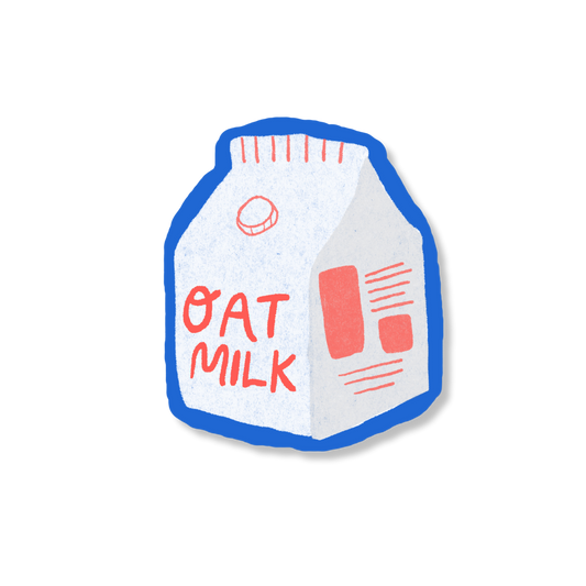 Oat Milk Vinyl Sticker