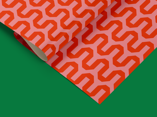 Paper Ribbons Wrapping Paper- Roll of 3 Sheets