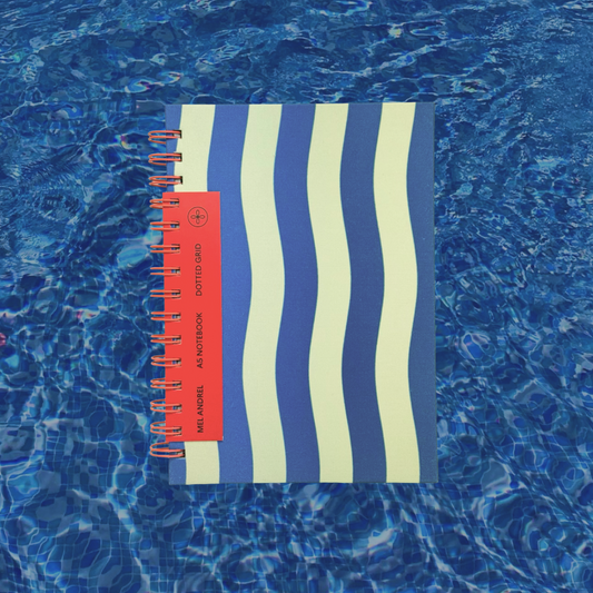 Mediterranean Stripes A5 Dot Grid Notebook